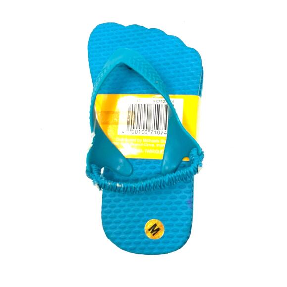 NWT Creatology Blue Flip Flops Tongs Sz Medium 9.5 - Picture 8 of 8